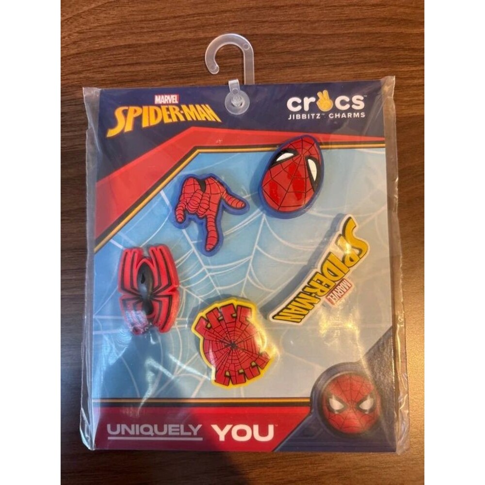 Marvel Spider-Man Crocs Jibbitz Shoe Charms – 5 Pack – New in Package